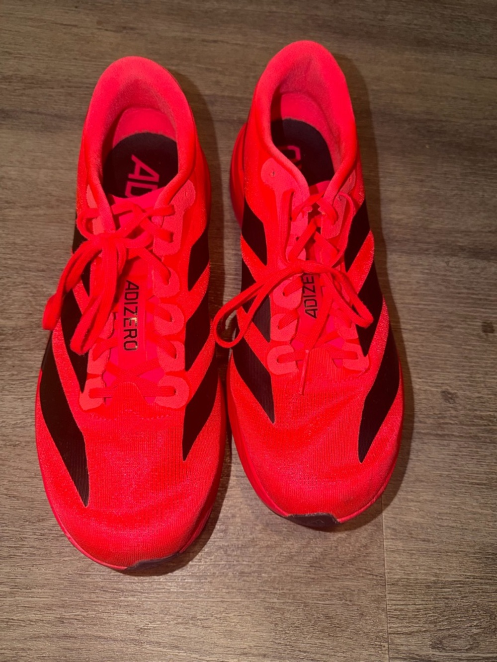 adidas Neon Red Athletic Sneakers